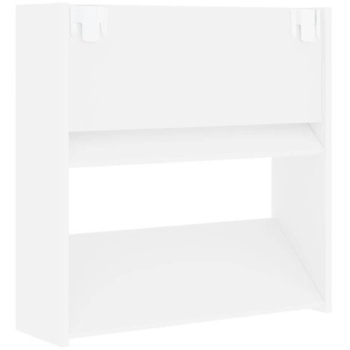  Zidni ormarići za cipele 4 kom bijeli 60 x 18 x 60 cm drveni Slike