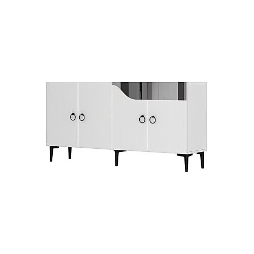 Hanah home konzola gama 150 white silver Slike