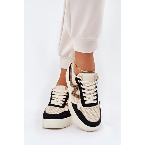 Boto Womens Sports Shoes On Platform Panther Black Lorori Slike