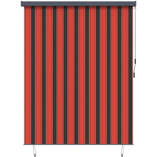 Rolo zavjesa Narančasta i smeđa 200 x 250 cm Tkanina i aluminij Cijene