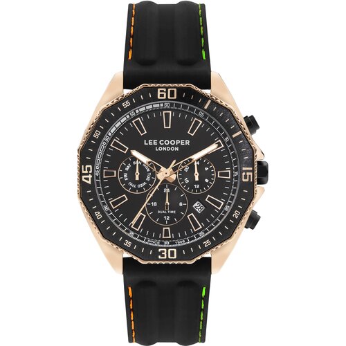 Lee Cooper Muški ručni sat, Kvarcni mehanizam, 45mm, Crno kućište, Crni, LC07848.451 Cene