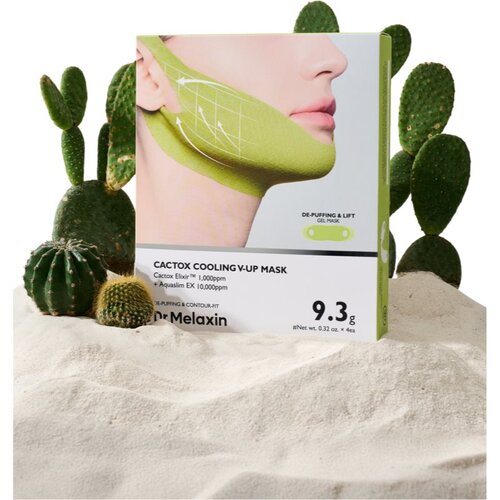 Dr. Melaxin Cactox Cooling V-Up Mask maska za oblikovanje obraza z vlažilnim učinkom 4x9.3 g Slike