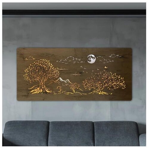  Li-Go 5478/DUB2 - LED prigu&scaron;iva zidna dekoracija LED/24W/230V 130x60 cm hrast Cene