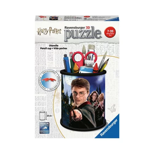 Ravensburger Puzzle - 3D Puzzle Organizer - Lonček za pisala z motivom Harryja Potterja, 54 delov