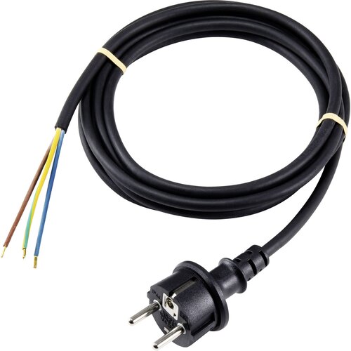 Sygonix SY-5043464 tok priključni kabel črna 3.00 m, (20414230) Slike
