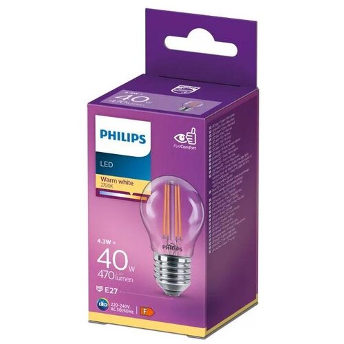 Philips led sijalica vintage  P45 E27/4,3W/230V 2700K Cene