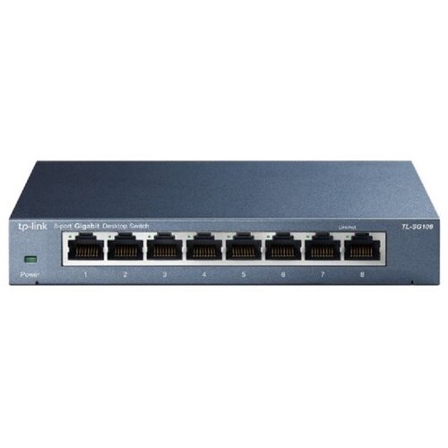 TP Link TL-SG108 Switch 16 Gbit/s, 11.9 Mpps, Siva Cene