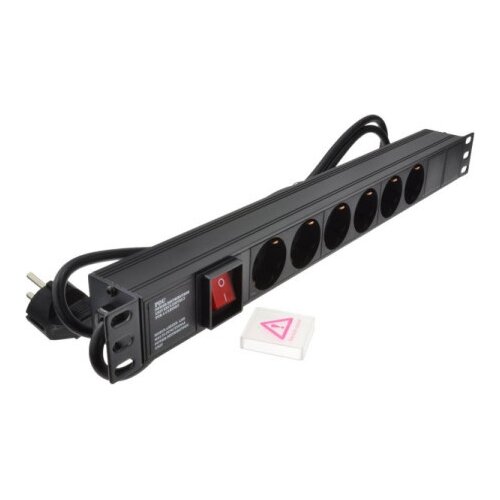 ExeLink Razvodni PDU panel za rack 19 in, sa 6 utičnih mesta, kabl 2m (aluminijum) ( EXE117 ) Cene