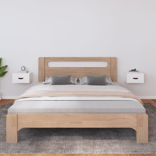 vidaXL Stenska nočna omarica 2 kosa bela 40x29,5x22 cm Cene