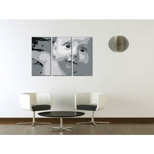  Ročno izdelana slika POP Art CHILD 3-delna  (POP ART slike) Cene