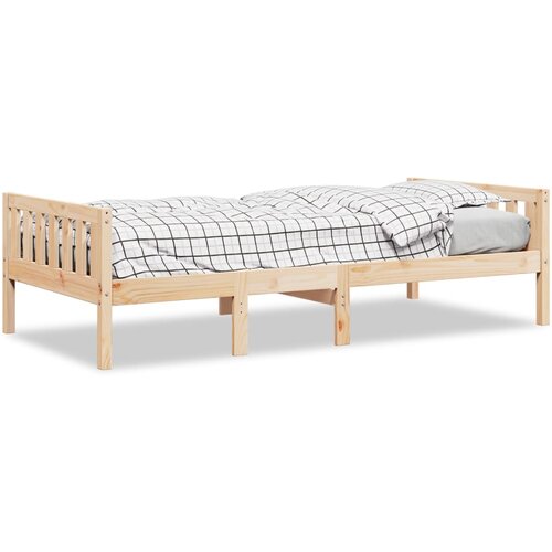 vidaXL Dječji krevet bez madraca 75 x 190 cm od masivne borovine Cene