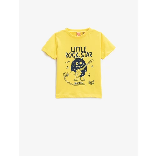 Koton Monster Printed T-Shirt Short Sleeve Crew Neck Cotton