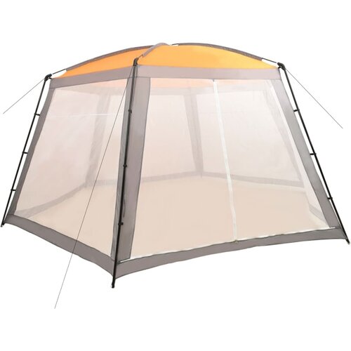 Šator za bazen od tkanine 660 x 580 x 250 cm sivi Cijene