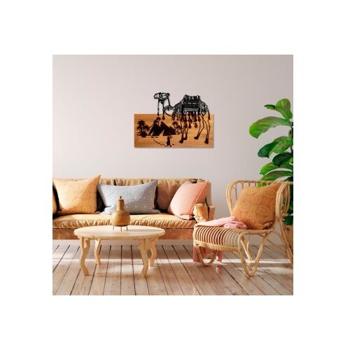 Wallxpert Zidna dekoracija Yok Deve, 58 x 40 x 3 cm, Smeđa Slike