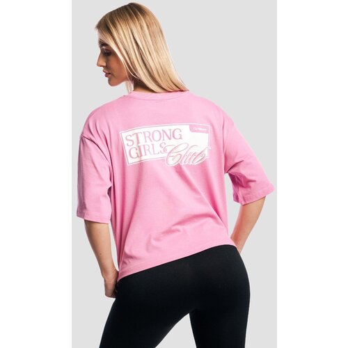 GymBeam Ženska majica Girls Club Boxy Pink Slike