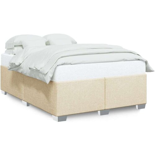 VidaXL Okvir za krevet bez madraca tamnosivi 140 x 200 cm od tkanine Slike