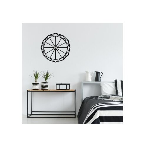 WALLXPERT dekorativni metalni zidni sat enzoclock S013 black Cene