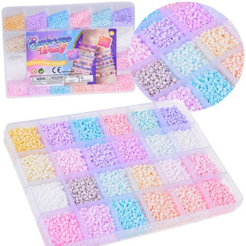  Set pastelnih perli za narukvice prijateljstva, 24 boje Slike