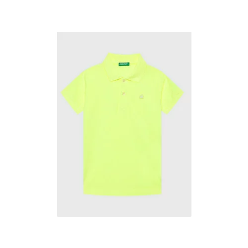 United Colors Of Benetton Polo majica 3089G300D Rumena Slim Fit