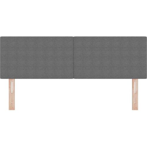  LED glava kreveta Svijetlo siva 144 cm Kordura tekstil Slike