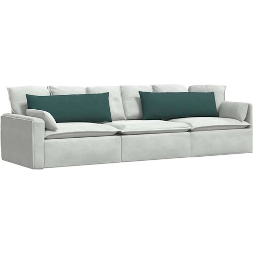 VidaXL jastučići za sofu 2 pcs tamnozelena 120 x 40 cm tkanina Slike