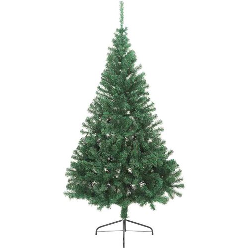 Umjetno predsvijetljeno božićno drvce Zelena 210 cm PVC Slike