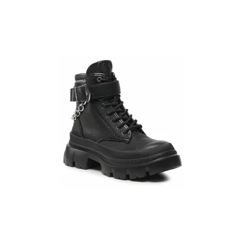 Karl Lagerfeld Škornji KL43555 Črna