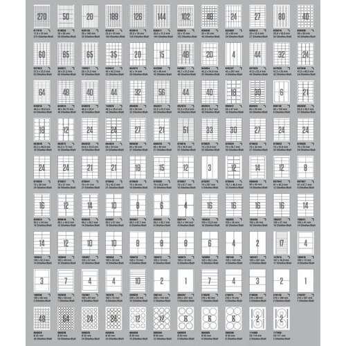  Etikete Sorex 105 x 33,8 mm, 100/1 Slike