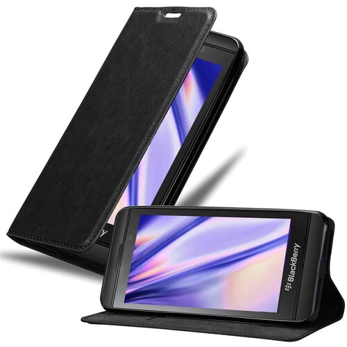 Cadorabo Ohi&scaron;je, združljivo z Blackberry Z10 v nočna črna - Za&scaron;čitni ovitek z magnetnim zapiranjem, stoječo funkcijo in režo za kartice, (20558388) Cene