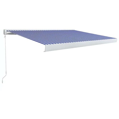  Tenda Kazetna tenda na ručno uvlačenje 350 x 250 cm plavo-bijela Cene