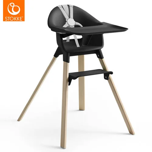 Stokke dječja stolica za hranjenje clikk™ black natural