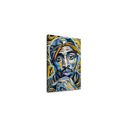 Slika Tupac Shakur - Zlatni tonovi rapa | 100% originalno oslikano akrilom Cijene