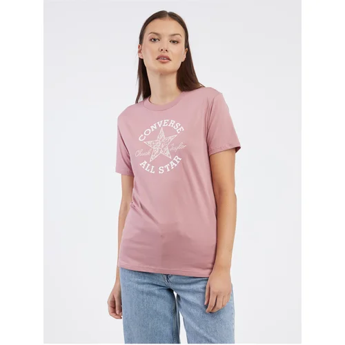 Converse Old Pink Women's T-Shirt Chuck Taylor Floral - Women