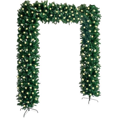 LUK s božićnim drvcem i LED svjetlima zeleni 240 cm Slike