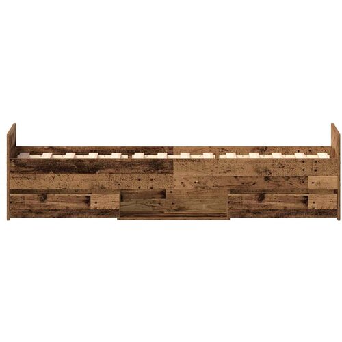  Krevetna konstrukcija s uzglavljem Staro drvo 193 x 78 x 50 cm Slike
