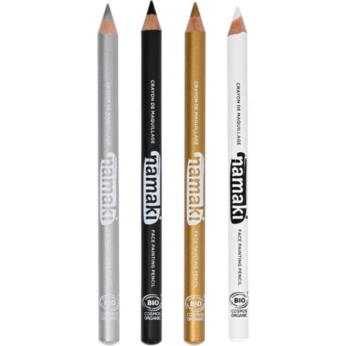  Set of 4 Face Painting Slim Pencils - srebrna/crna/zlatna/bijela Cijene