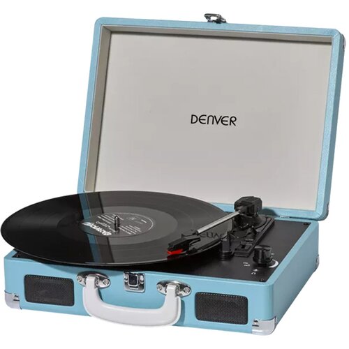Denver gramofon VPL-120 , USB, zvučnici 2 x 1W, audio out, 331/3rpm, 45rpm or 78rpm, PC recording,plavi Cijene