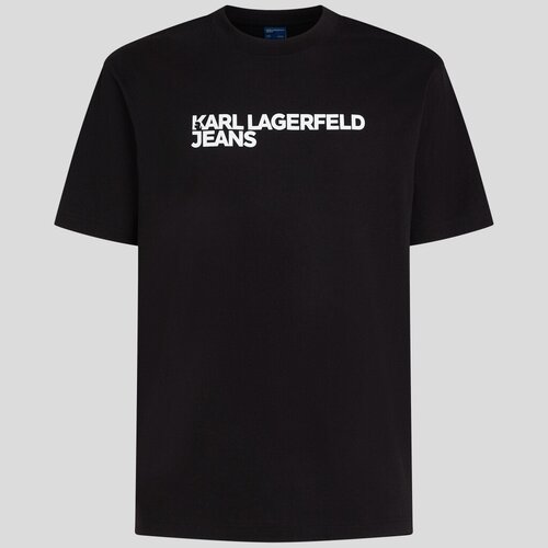 Karl Lagerfeld Majice s kratkimi rokavi KLJ REG SS ESSENTIAL TEE Črna Slike