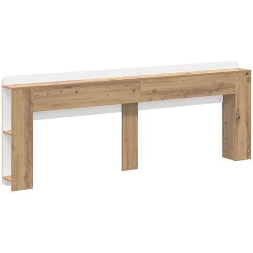  Glava kreveta s ormarićem Hrast artisan 180 cm Slike