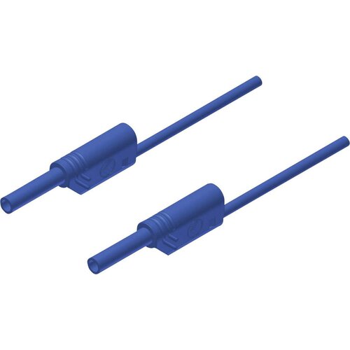 SKS Hirschmann MVL S 100/1 Au varnostni merilni kabel [lamelni vtič 2 mm - lamelni vtič 2 mm] 1.00 m modra PVC merilni kabel MVL S 100/1 Au\, 1 mm2\, 100cm\, moder\, 2 mm na 2, (20422362) Cene