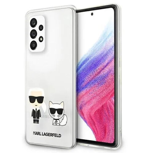 Karl Lagerfeld KLHCA53CKTR za samsung galaxy A53 prozorna za&amp;scaron;čita - karl and choupette Slike