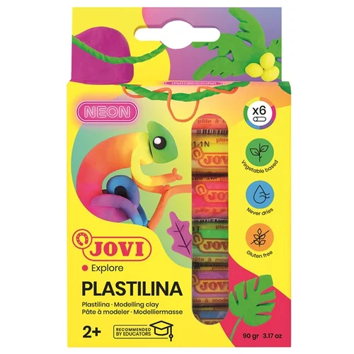 Jovi neon sjenila od plastelina 6 x 15 g KORISTI SE