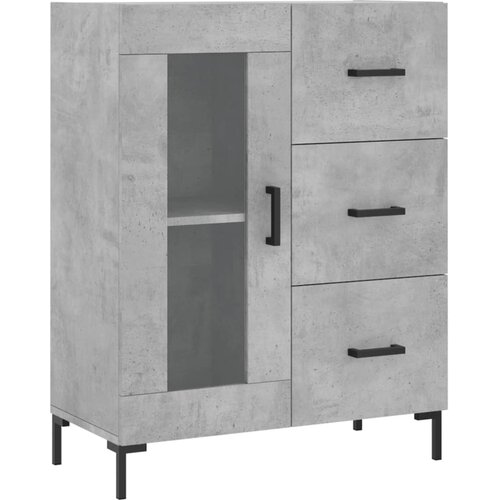 Maison Chic Komoda - Predalnik betonsko siva 69,5x34x90 cm inženirski les, (21718457) Cene
