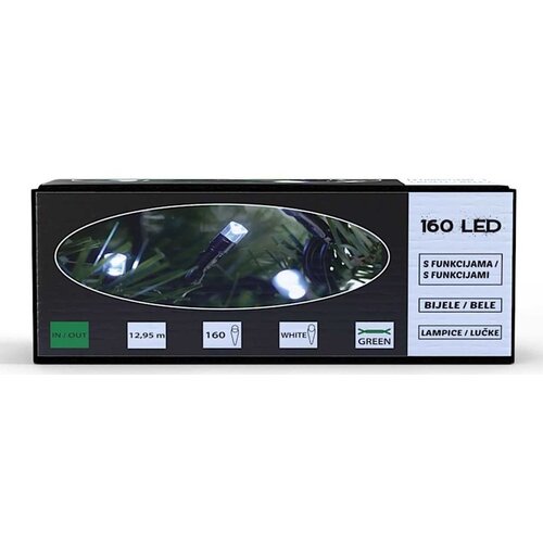  NOVOGODI&Scaron;NJE LED LAMPE 160KOM BELO 8 FUNK. SPOLJ. Cene