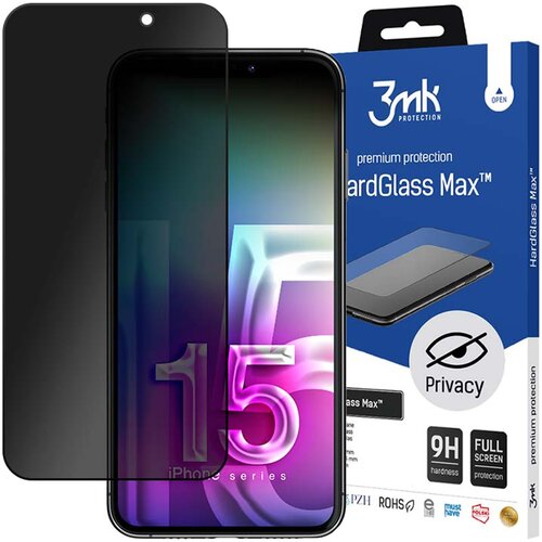 3mk HARDGLASS MAX PRIVACY KALJENO STEKLO ZA APPLE IPHONE 15 PRO MAX, (21966462) Slike