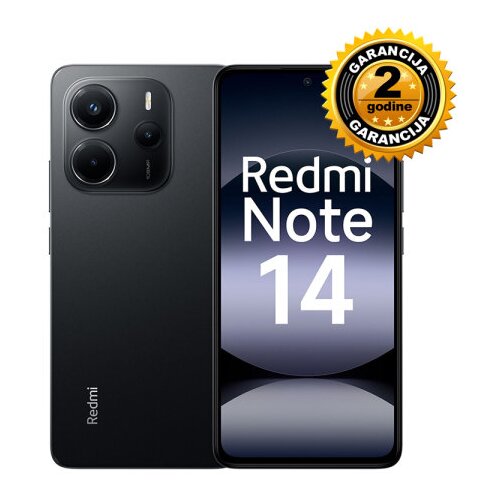 XIAOMI REDMI NOTE 14 6+128GB NFC 4G MIDNIGHT BLACK EU Slike