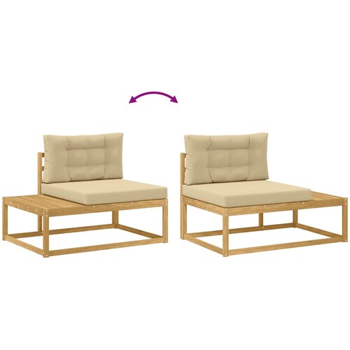  Set vanjskih sofa Poliester Bijela Slike