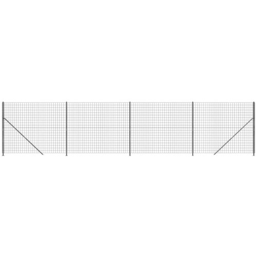 VidaXL Mrežna ograja s prirobnico antracitna 1,8x10 m, (21055988) Slike