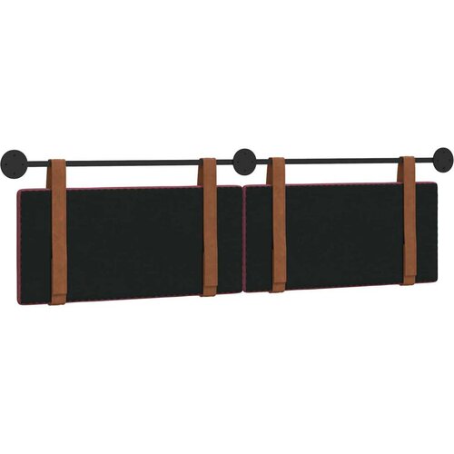  Držeće uzglavlje Zidne Vinska crvena 170 x 55 x 5 cm Antikni PU - boja crnog vina 160 cm bez LED Slike