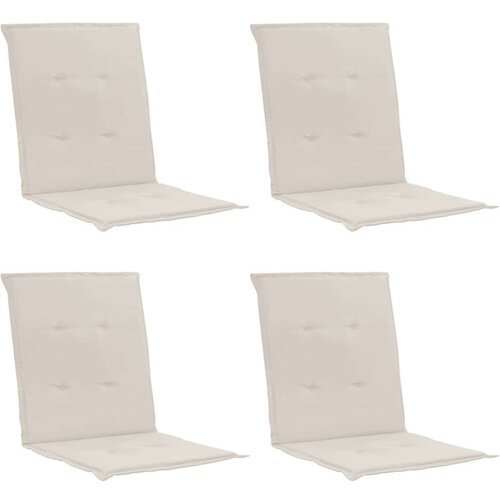  Jastuci za vrtne stolice 4 kom krem 100 x 50 x 3 cm od tkanine Cijene